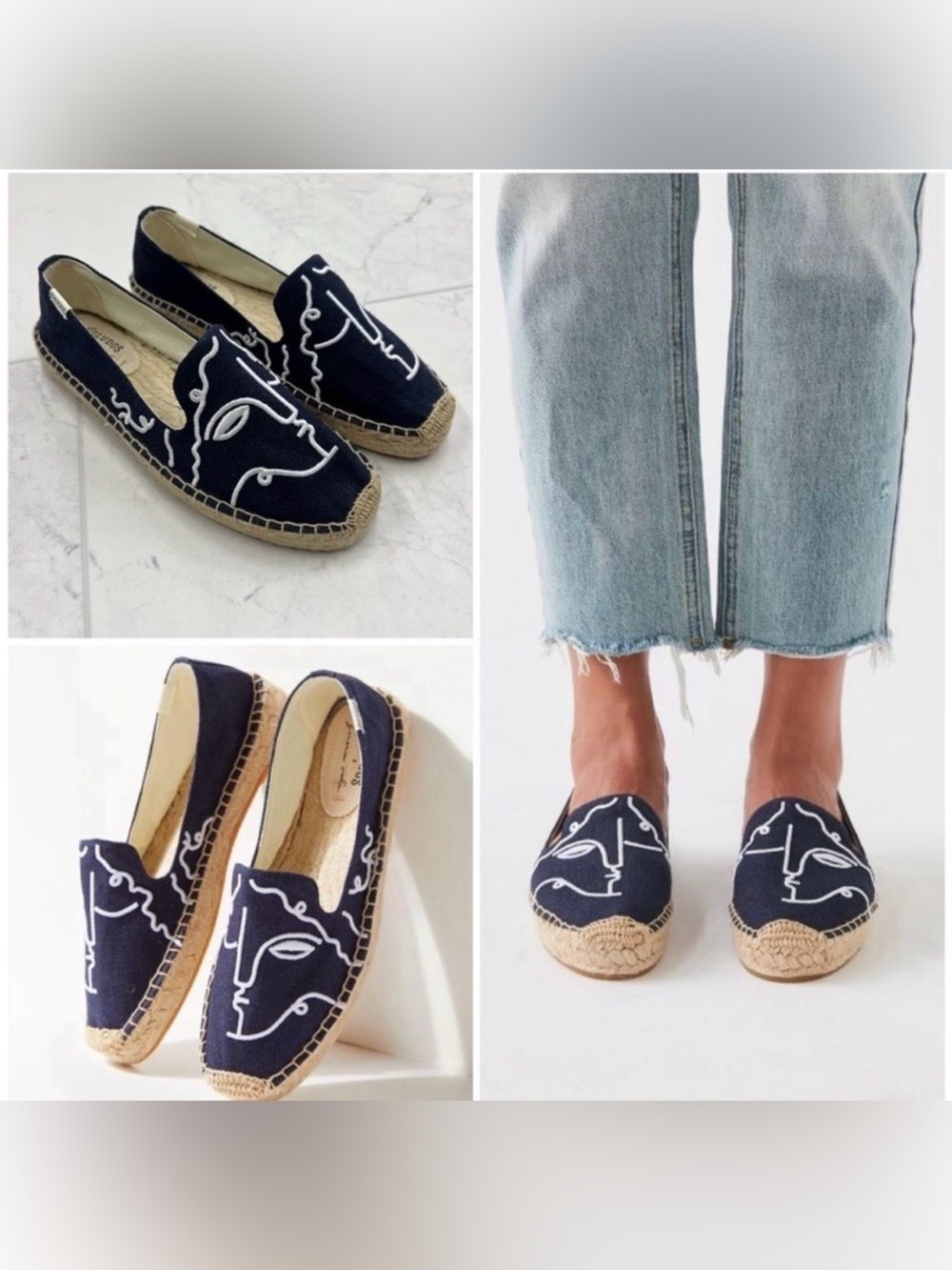 Soludos X Garance Vallee Visage Smoking Slipper